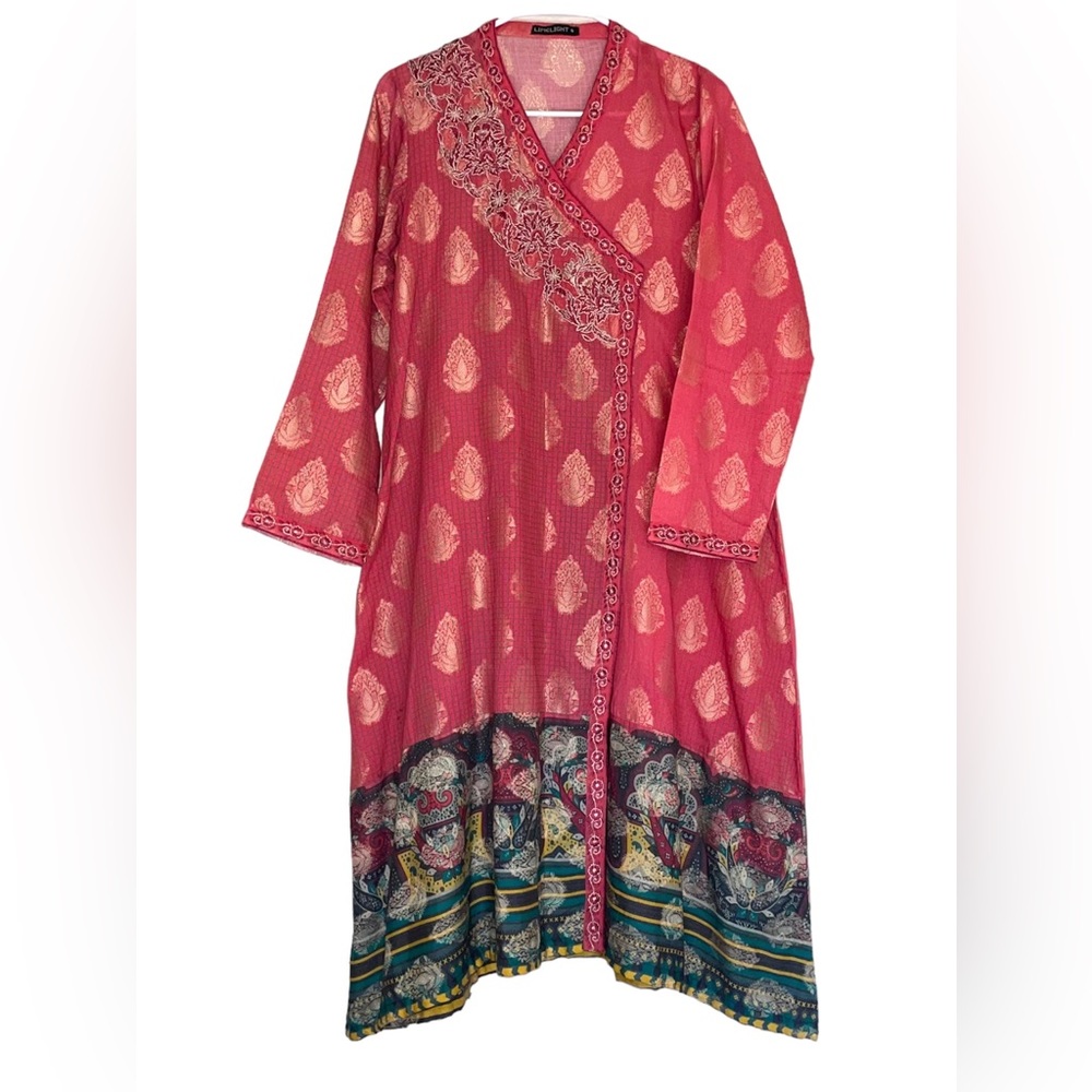 LIMELIGHT Embroidered Angrakha A-Line Kurta Small NWOT